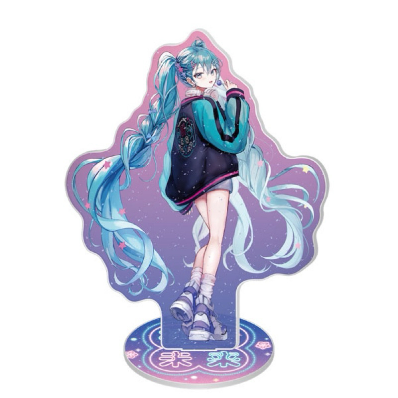 🌙4月「日版現貨」初音未來 初音ミク×SOLWA 閃爍壓克力立牌 Art by PiPi A miku