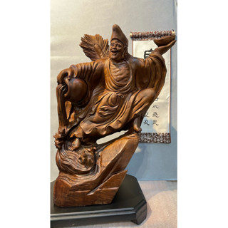 木雕濟公活佛（金絲楠木）