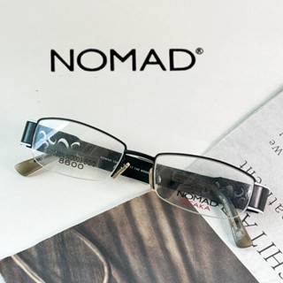【NOMAD 】法國經典｜黑貓品牌｜法國製｜鏤空｜ 黑白 ｜可換色｜ 藍色｜雙色｜鏡框出清 ｜長方半框｜附原廠盒