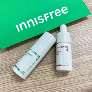 🌱Innisfree 🍵雙茶保濕修護精華組 旅行組共2入（ 綠茶籽玻尿酸保濕精華10ml / 紅茶極效修護安瓶 7ml)