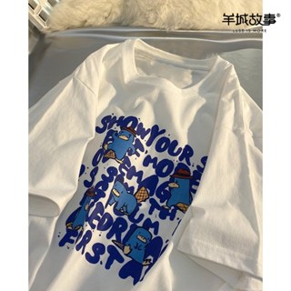 洋氣時髦搭配~ 短袖T恤 t恤 女 t恤短袖 白色上衣 oversize t恤 寬鬆上衣 韓系 韓國上衣 韓系T恤