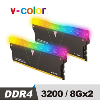 V-Color Prism Plus 系列 DDR4 3200 16GB（8Gx2） RGB全綵桌上型超頻記憶體