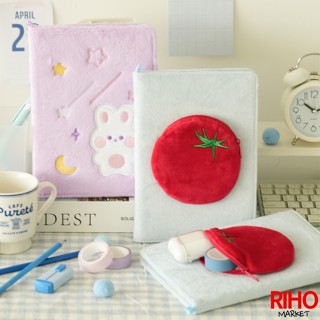 韓國大創 Daiso 布面筆記本 A5 無線筆記本 記事本 手帳本 紀錄本 日記本 空白 筆記本 番茄 兎子 新學期文具