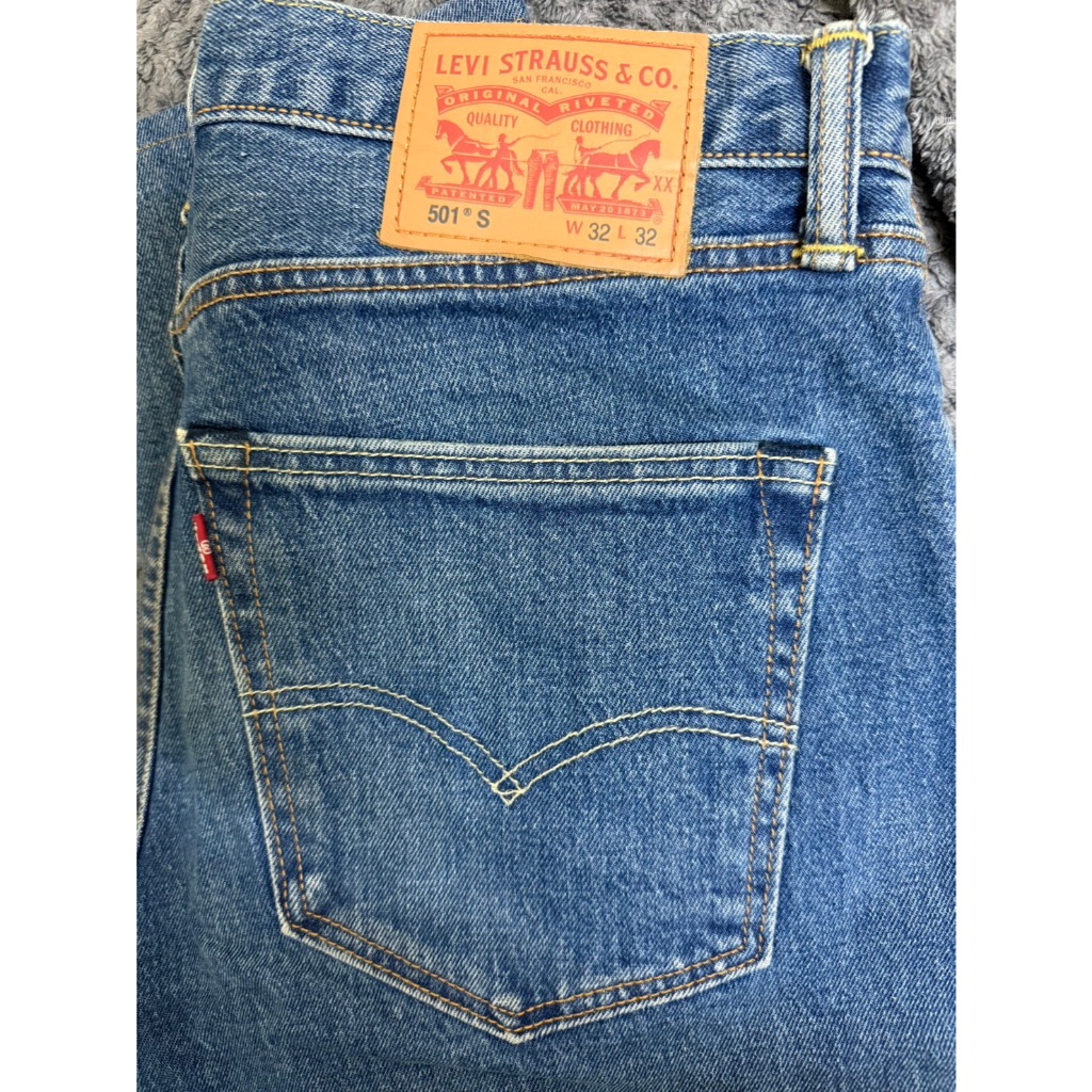 levis 501S W32L31 窄版501 排釦 中藍 牛仔褲 窄管褲 修身褲 非 511 512 LMC LVC