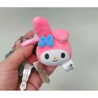 《全新未拆封 》美樂蒂絨毛造型一卡通 鑰匙圈 三麗鷗 酷企鵝 kitty 布丁狗 功能與悠遊卡相同