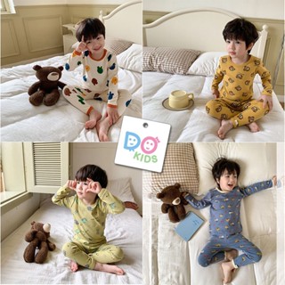 DO Kids童裝 臺灣現貨-韓版男童羊毛拉架居家服 秋冬季新品 兒童 中小童 大童 長袖 長褲 套裝 睡衣 家居服