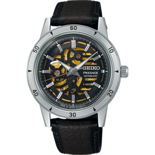 【SEIKO 精工】Presage復古系列 重機引擎設計鏤空機械 4R72-00C0J 39.5mm 現代鐘錶
