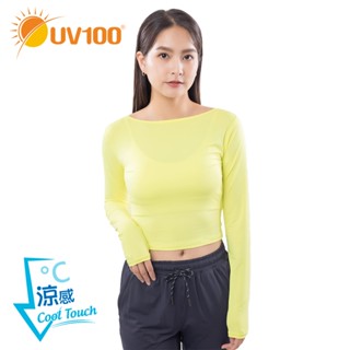 【UV100】防曬 抗UV-Apex超涼感美背兩穿長袖上衣-女(BA24032)