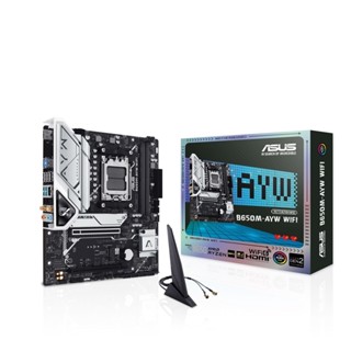 ASUS華碩 B650M-AYW WIFI【M-ATX/AM5腳位】主機板+AMD R5-8600G 盒裝