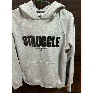 Struggle Gear 灰色刷毛高磅數帽T