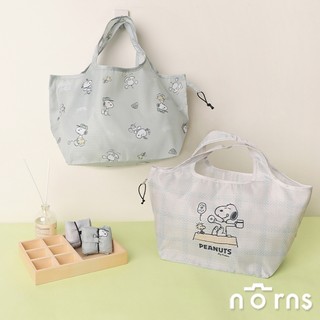 mini eco bag Norns 史努比 蠟筆小新 Snoopy 小新 廣口購物袋 環保袋 折疊輕巧收納手提袋