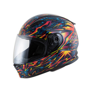 SOL 安全帽 SF-2M SF2M 賽博龐克 黑藍黃 抗UV 排齒釦 通風透氣 全罩 安全帽《比帽王》