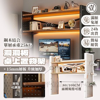 【滿額免運&臺灣現貨】洞洞板桌上置物架 桌面置物架 多層收納架 桌上收納架 桌面收納架 洞洞板收納架 洞洞板置物架