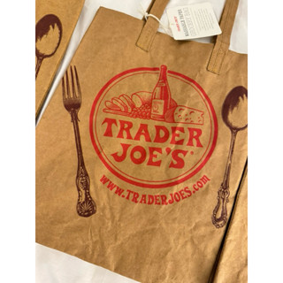 美國代購/Trader Joe's 可水洗 類牛皮紙袋 購物袋 環保袋