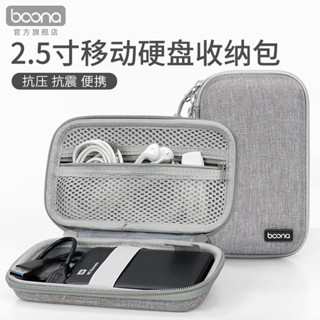 Mu【臺灣現貨】3C硬殼收納包 Baona 外接式硬碟收納包 行動電源收納包 2.5寸硬殼包 收納盒 保護套便攜