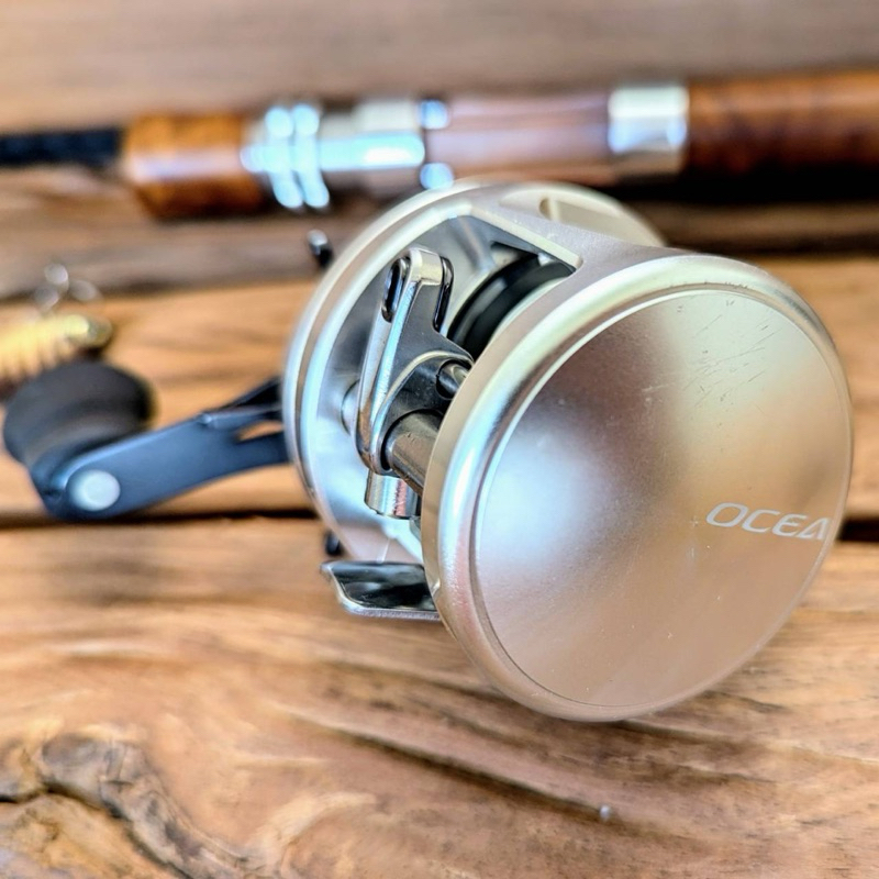 日本製極新 鼓式Shimano ocea calcutta 200PG兩軸式捲線器 金康 黑康 路亞 岸拋 微拋