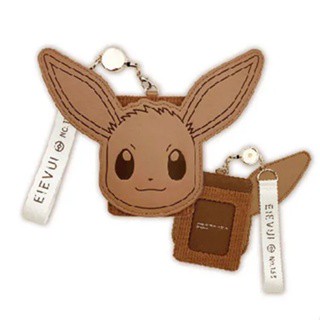 《現貨伊布+現貨皮卡丘》日本代購 Pokémon 寶可夢 ポケモン 皮卡丘 伊布 捲軸可伸縮 通行證卡夾