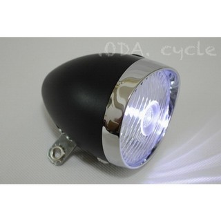 .ODA. 全新 SMART 老鋼管車 單速車 城市車 前燈 復古頭燈 1LED 大頭燈