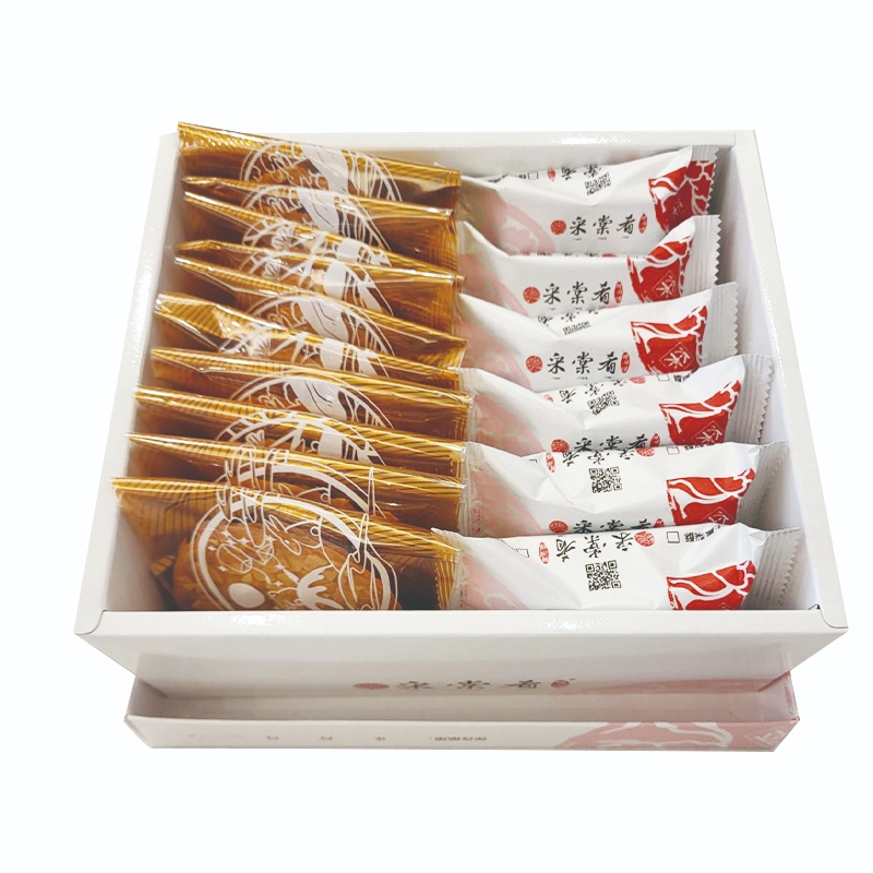 采棠杏仁薄餅禮盒(A)-鳳梨酥6入+杏仁薄片10入