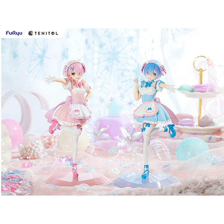 GSC Re:從零開始的異世界生活 TENITOL 夢幻可愛女僕 雷姆＆拉姆 附特典套組 套組公仔販售