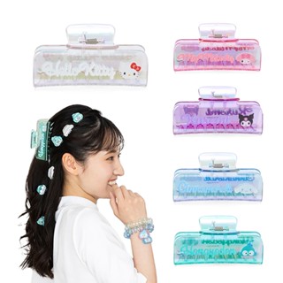 Sanrio 三麗鷗 彩虹極光透明鯊魚夾 大髮夾