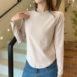 衣時尚 上衣 長袖T卹 發熱衣保暖 L-3XL 新款加厚加絨德保暖衣外穿內搭長袖T卹洋氣百搭修身上衣-5536.