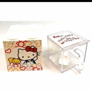 全新Hello kitty可堆疊防塵調味料盒 調味料