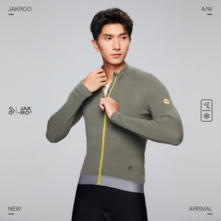 JAKROO/捷酷2024秋冬新款ELITE 美麗諾羊毛材質～男士長袖騎行服～長袖車衣*保暖、透氣、乾爽