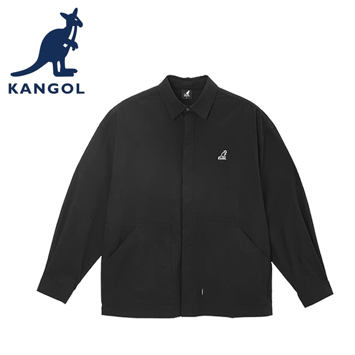 KANGOL 英國袋鼠 秋冬 襯衫 外套 中性 64551470 黑色
