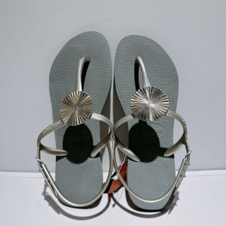 Havaianas Twist Metal 哈瓦仕 女鞋 灰銀 涼鞋 拖鞋 T形鞋帶 4148924-5178W