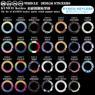 【硬漢六輪精品】 KYMCO KRV 180 YOGURT 125 KEYLESS 鑰匙孔貼 (版型免裁切) 機車彩貼