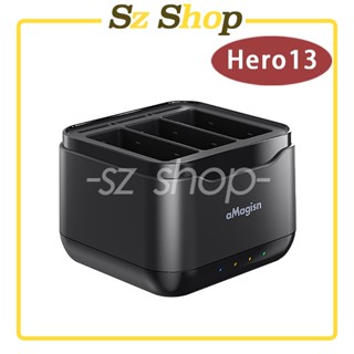 GoPro hero 13三充充電座 可收納記憶卡 GoPro 13充電器 GoPro 13充電器