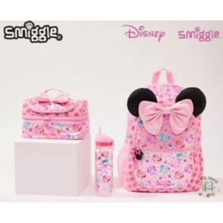smiggle 現貨 禮物 迪士尼 正版 粉色 米妮 米奇 澳洲 書包 大容量 揹包 休閒包 雙肩包