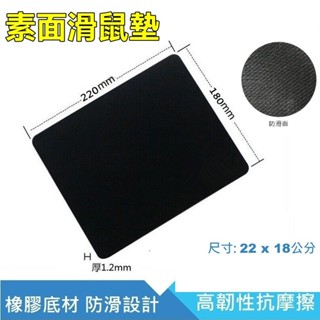 柔韌黑色滑鼠墊 上網遊戲必備 滑鼠墊 橡膠防滑 桌上 PC 筆記型電腦 NB 電腦 桌上型電腦
