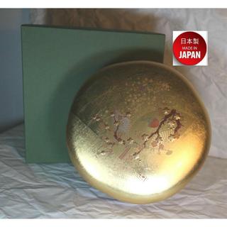 HAKUICHI~箔一~A151-06004~金尺箔~梅果子盒~日本製造~彩繪~19.0*8.5cm~