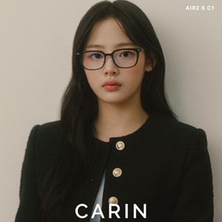 CARIN 光學眼鏡 AIR2 S C1 方形膠框 NewJeans配戴款 - 金橘眼鏡