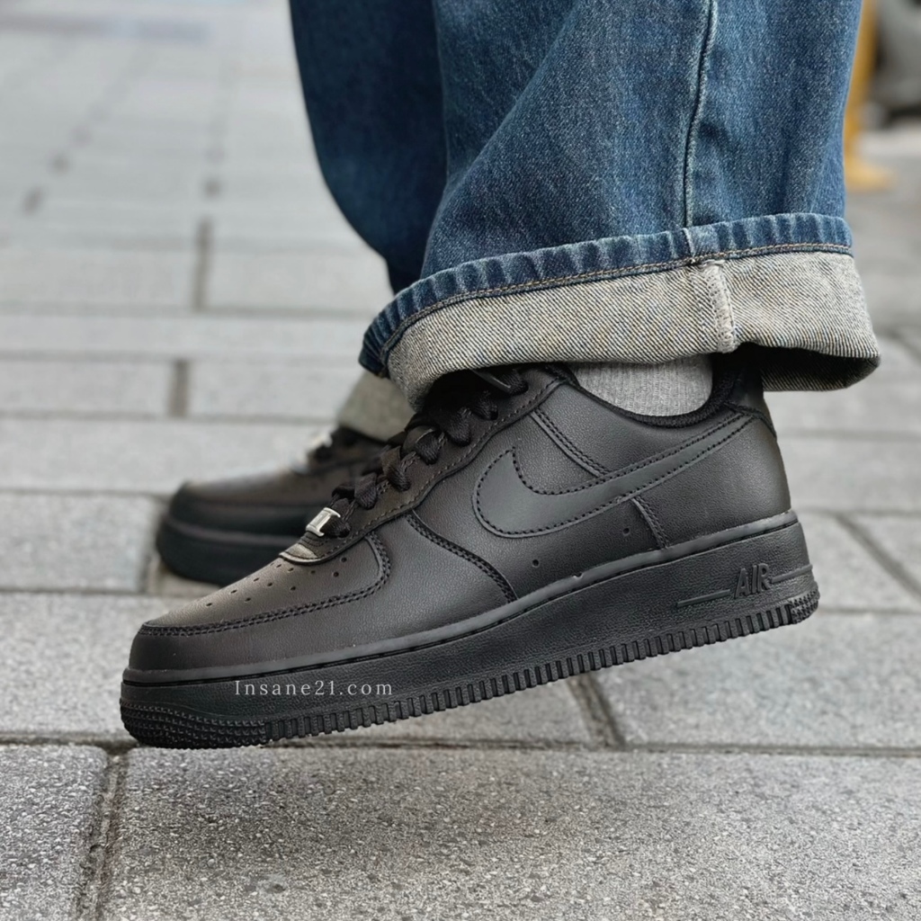 NIKE AIR FORCE 1 07 全黑 空軍一號 休閒鞋 男CW2288-001//女DD8959-001