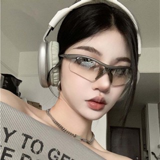 新款時尚帥氣Y2K流線型美式墨鏡 騎行機車防曬遮陽眼鏡 跑步登山運動抗UV太陽眼鏡 74316