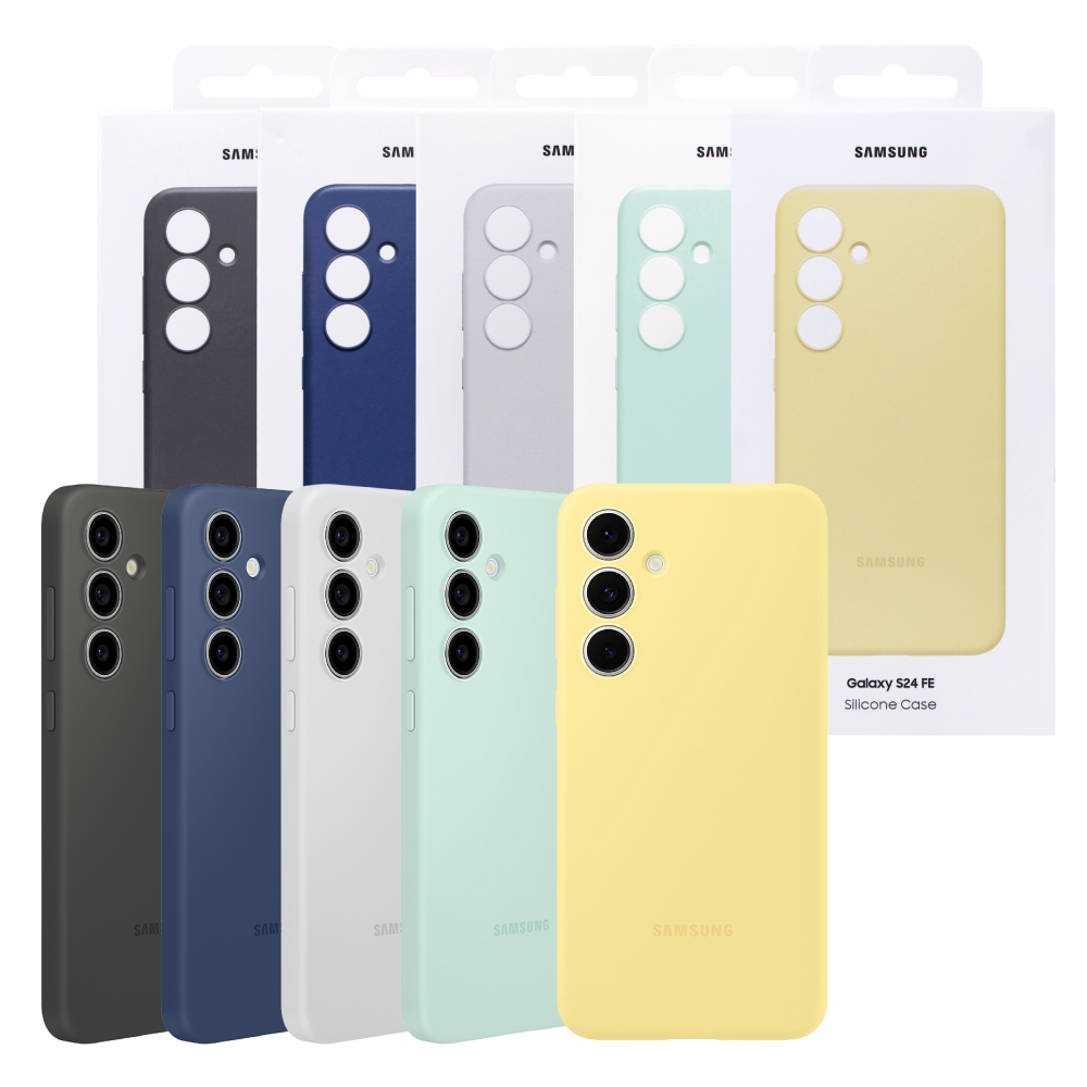 Samsung 三星原廠官方 Galaxy S24 FE 矽膠薄型保護殼【盒裝】EF-PS721