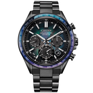 CITIZEN 星辰 GENTS系列 100週年 限量 宇宙幻彩 GPS 光動能計時腕錶CC4057-60E