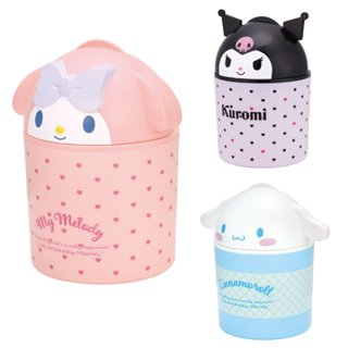 asdfkitty*美樂蒂 大耳狗 庫洛米 造型 掀蓋式 垃圾桶-日本正版商品