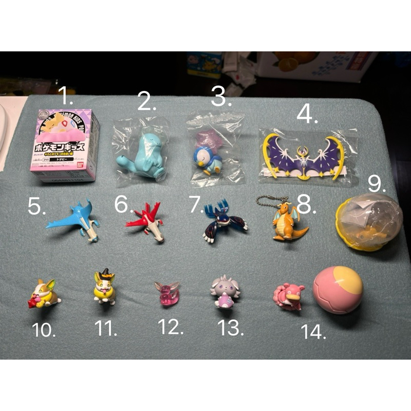 寶可夢 Pokémon 扭蛋 盒玩 指偶 波克比 沼王 露奈雅拉 波加曼 拉帝歐斯 蓋歐卡 快龍 皮卡丘 伊布 妙喵