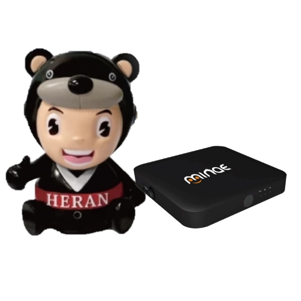 【禾聯】minae wifi網路電視機上盒+熊HER語音公仔《MAB-A01T1+HVD-USBP1》
