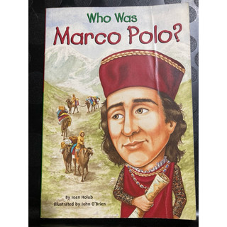 英文童書，Who was Marco Polo? Grosset & Dunlap 出版，敦煌書局，二手