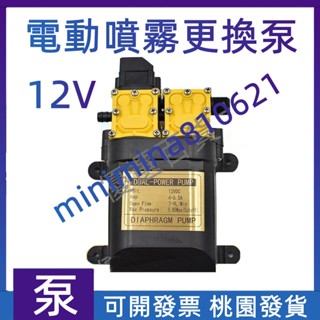 【合法經營】12V 農用 電動噴霧器 水泵 隔膜泵 智慧 雙泵 高壓 自吸泵 大功率 馬達