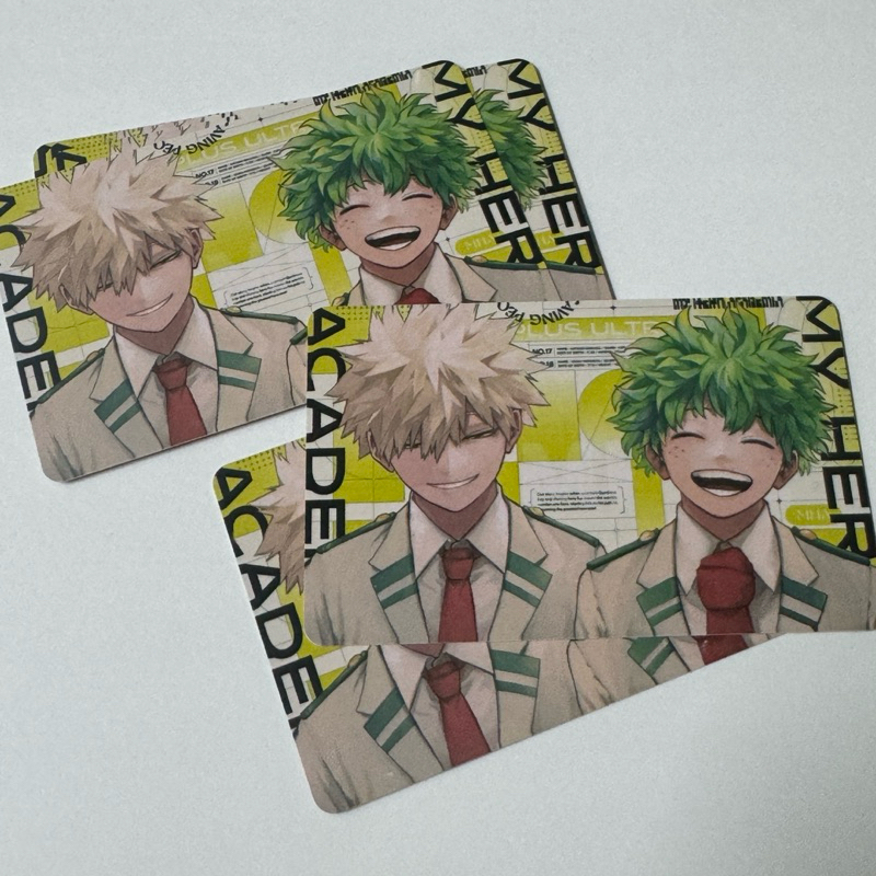 我的英雄學院 pvc收藏小卡 綠谷出久 爆豪勝己