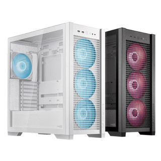 [ 臺南肥肥 ] 華碩 GT302 ARGB 玻璃透側電腦機殼 全新 EATX 支援背插 內建四顆140風扇