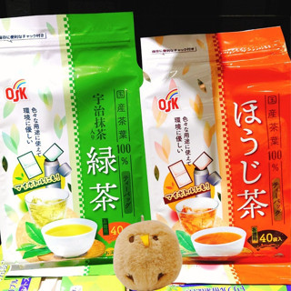 日本 osk 小谷穀粉 德用綠茶 德用焙茶 綠茶 焙茶 抹茶 日本綠茶 日本焙茶 茶包 綠茶包 焙茶包 40入 日本茶