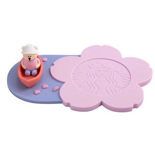2024星巴克 Starbucks 櫻花秘境矽膠杯墊