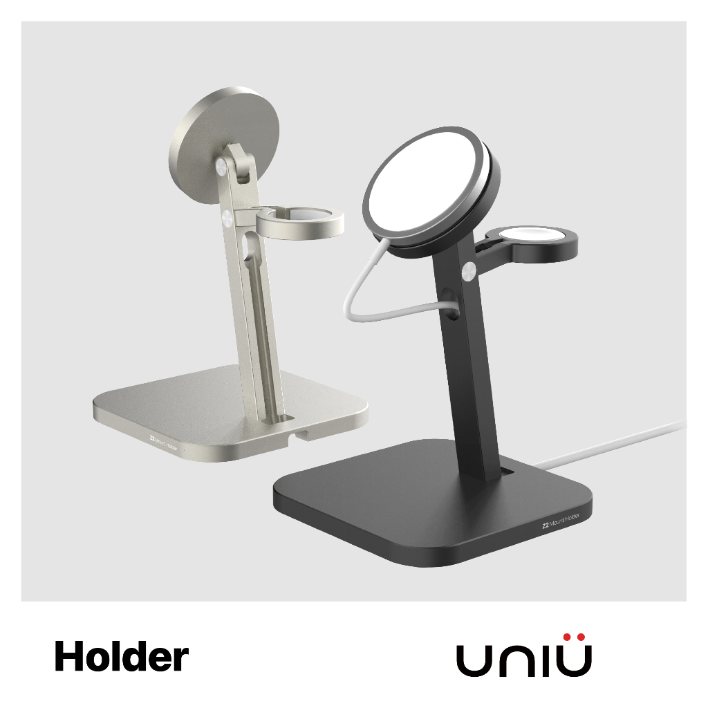 UNIU® | Z2二合一磁吸支架 | 兼容MagSafe 25W & Apple Watch 5W
